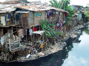 Jakarta slum home